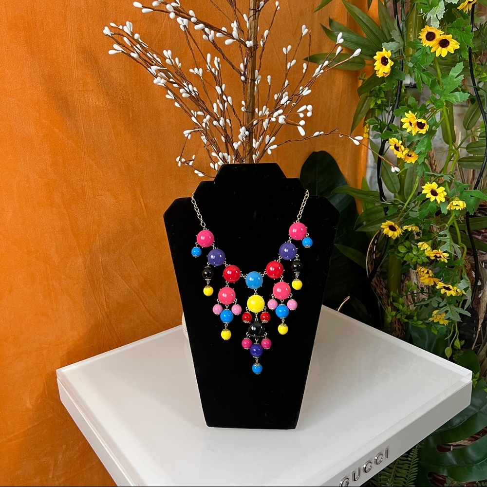 Multi Color Bead Necklace - image 5